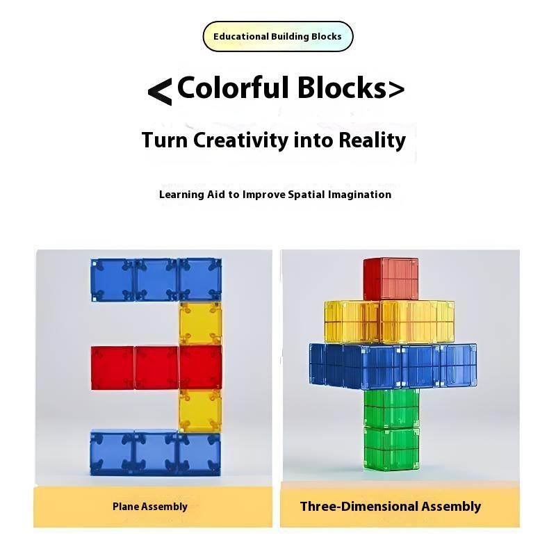 38/68/100Pcs Color Magnetic Building Blocks Cube Toys For Exquisite Holiday Gifts Magnetic Square Building Blocks