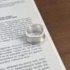925 Sterling Silber Ringe für Damen Herren Mode Handgefertigt Breiter Ring Paar Minimalistisch Party Schmuck Geschenk Allergie Vorbeugend