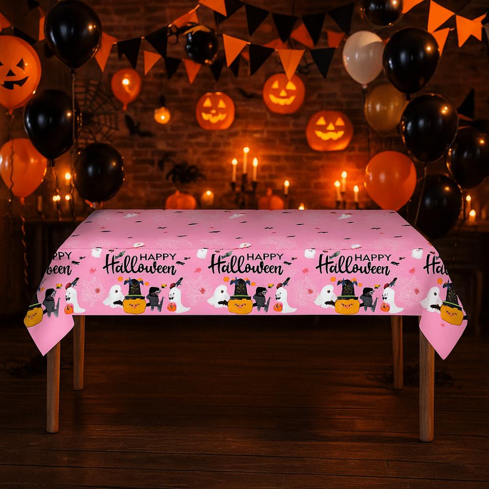 Halloween Theme Halloween Tablecloth Plastic Table Runner Disposable Table Cover  Table Decoration