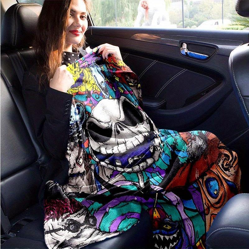 1pc The Nightmare Before Christmas Printing Blanket - Soft, All-Season Throw for Living Room, Bedroom,Personalized Gift with Adorable Cartoon Design