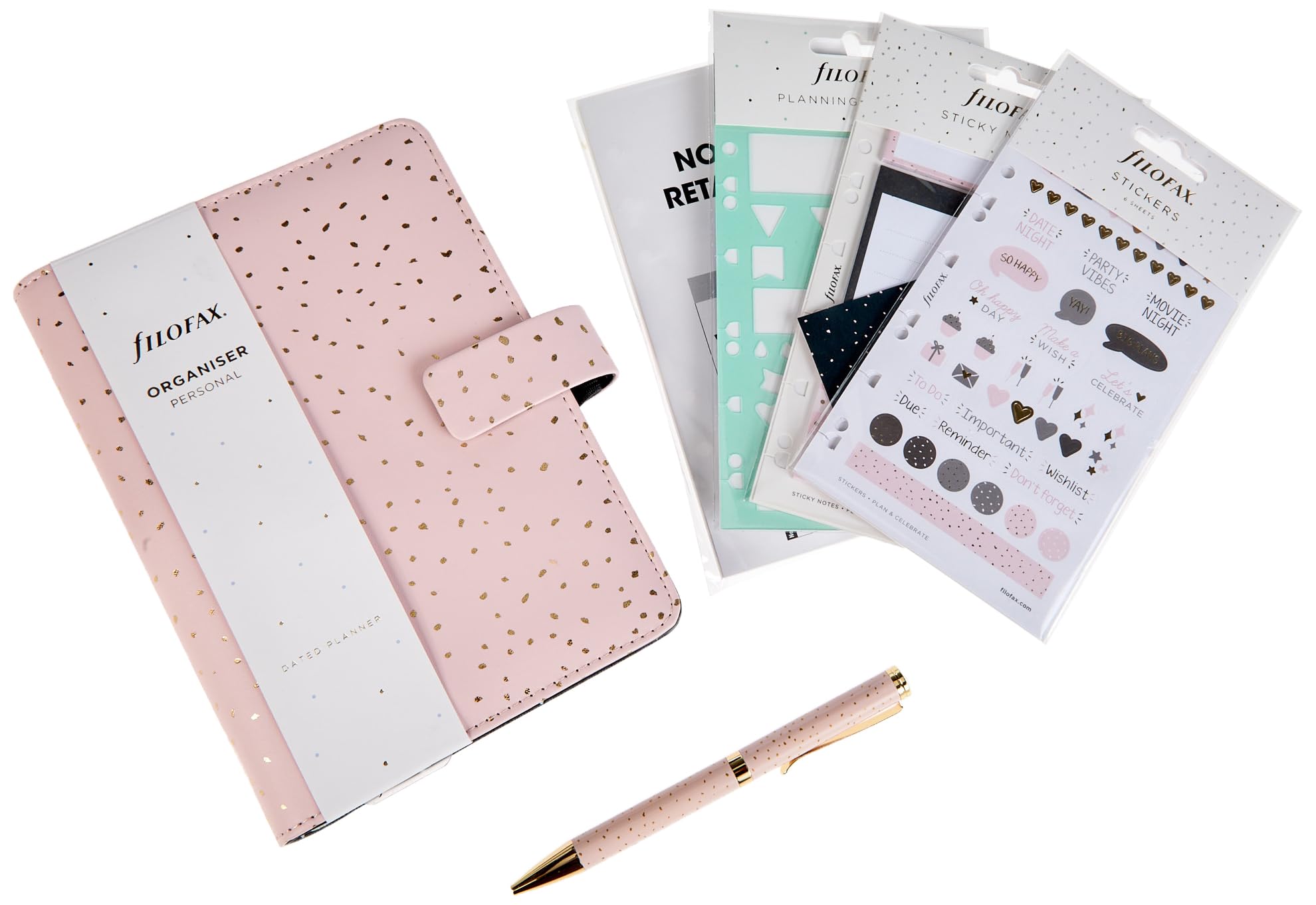 

Filofax Confetti Gift Set System Organizer Bible 028735 Official Import