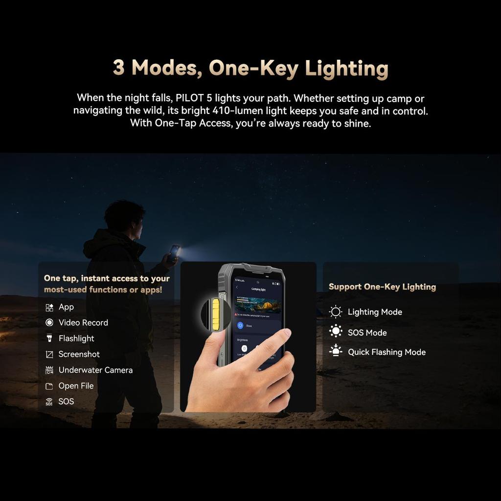 OSCAL PILOT 5 Rugged Mobile 5G Android 16 15000mAh 8GB RAM 256GB ROM Smartphone