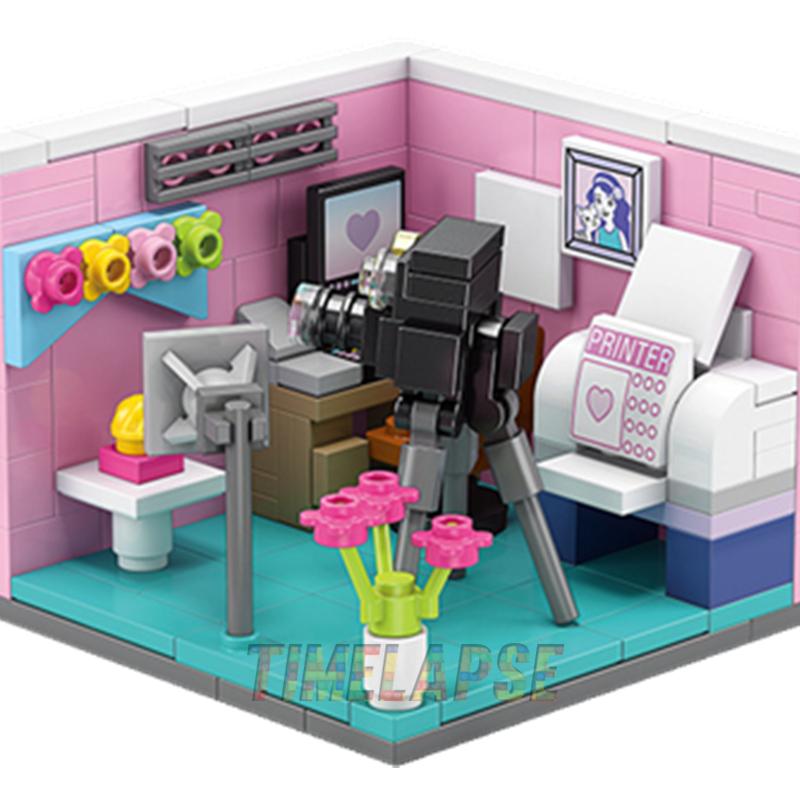 Dreams House Racer Car Doctor Painter Musician Scientist Pastry Chef Cameraman Astronaut Building Blocks Kit Brick Model Toy