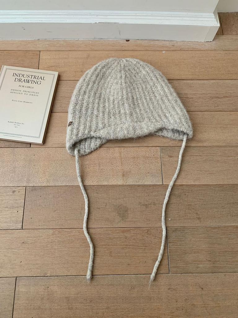 Knitted Wool Blend Beanie Stretchy Hat Women Windproof & Warm For Cycling, Hiking, And Daily Wear Cold Cap Soft New