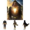 Stunning Black Adam Cosplay Costume Set For Adults And Kids