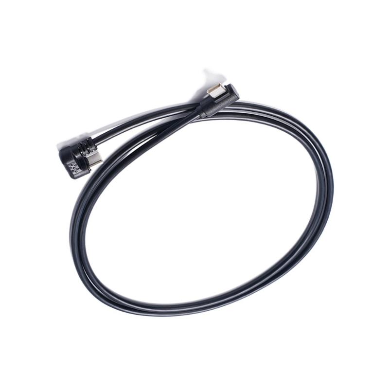 Type C Male 180 Degree to 90 Degree Charging Data Cable 60W 480Mbps USB C to USB C Charging Cable Cord for Phone Tablet
