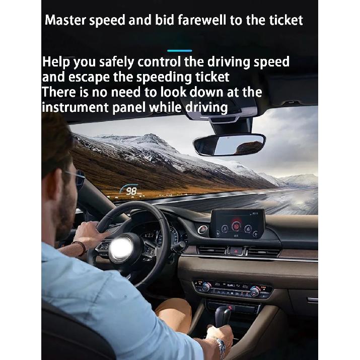ZJCGO Auto HUD Display Car Projector Alarm Head Up Display Speedometer Windshield for Mazda 3 Mazda3 BM BN 2013~2018