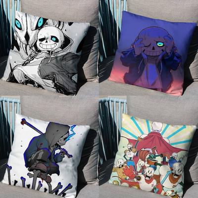Papyrus Buddy Sans Undertale Pillow Case Sofa Living Room Bedroom Headboard Backrest Cushion Square Cushion Nap Time