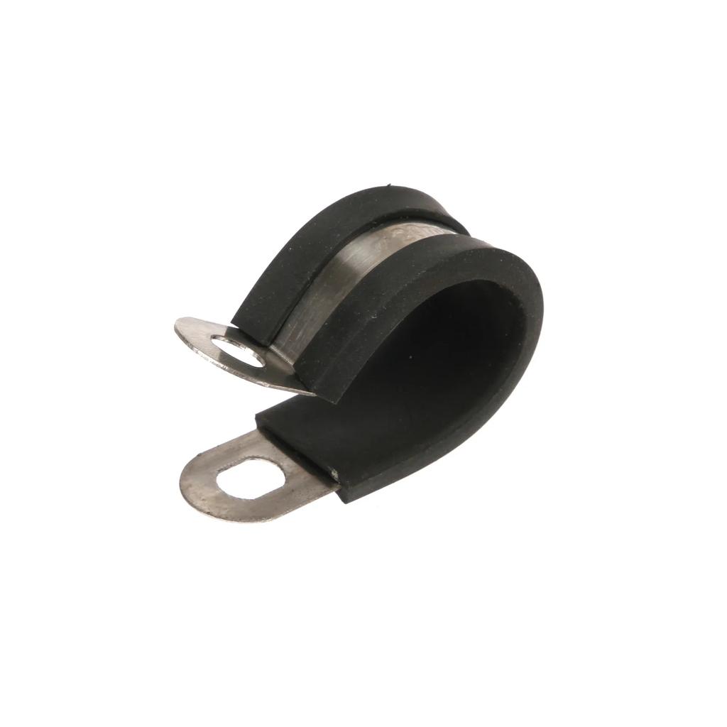 10pcs/20pcs Rubber Lined P Clips Cable Mounting Hose Pipe Clamp Fixing Pipes Stainless Steel Hardware Fasteners 6-24mm