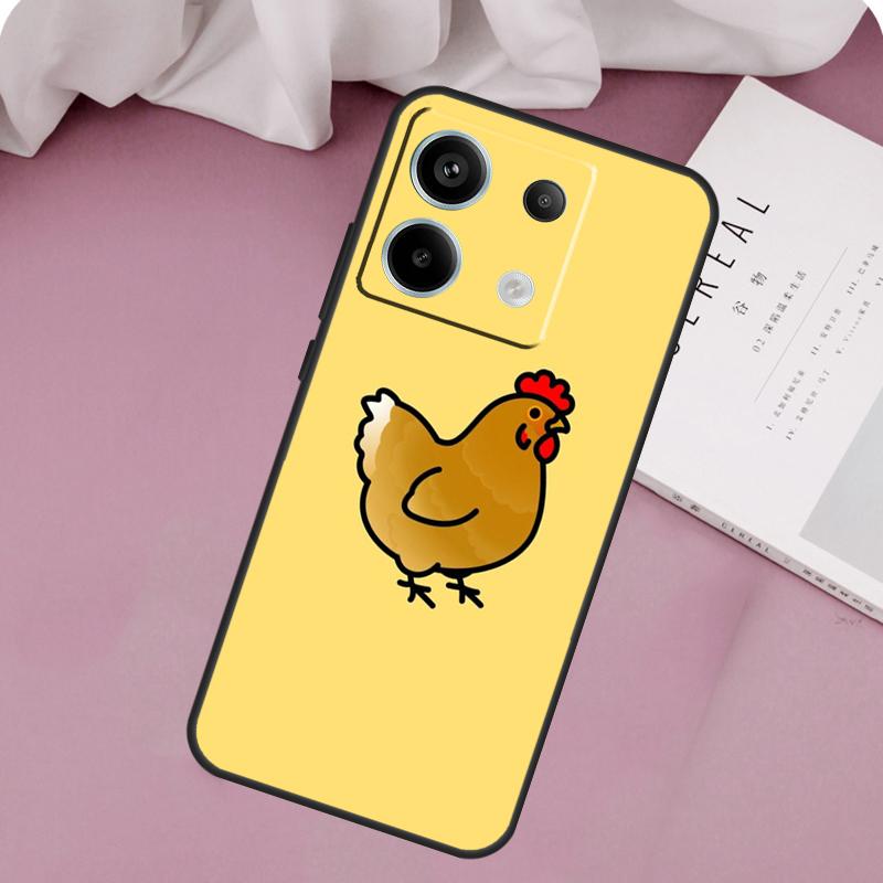 Cartoon Chicken Rooster Case For Xiaomi Redmi Note 12 11 9 10 13 Pro Plus 12S 11S 10S 9S Redmi 13C 9C 10C 12C Cover