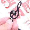 6Pcs Fun Notes Fridge Magnets Stickers Anti-slip Fridge Decoration Memo Pad Fixation Piano Clef Memo Magnets Refrigerator Decoration