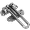 Stainless Steel Security Guard Door Safety Lock Latch for Home Hotel (Matte Black)