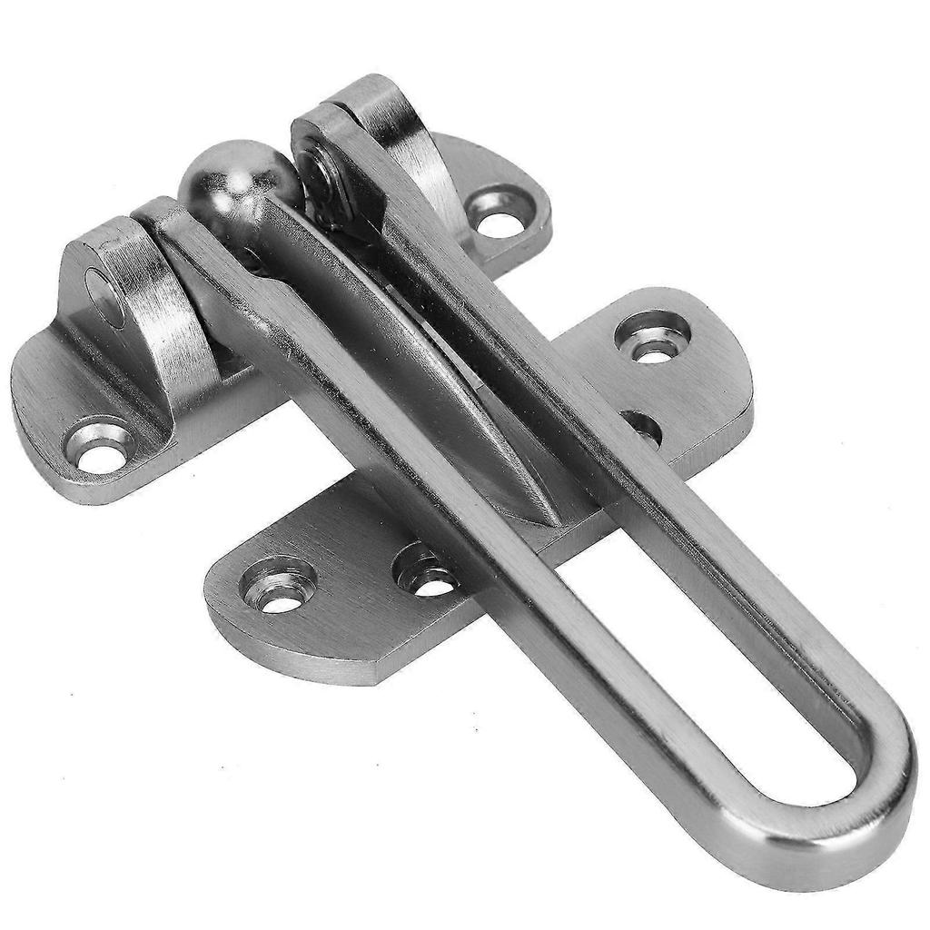 Stainless Steel Security Guard Door Safety Lock Latch for Home Hotel (Matte Black)