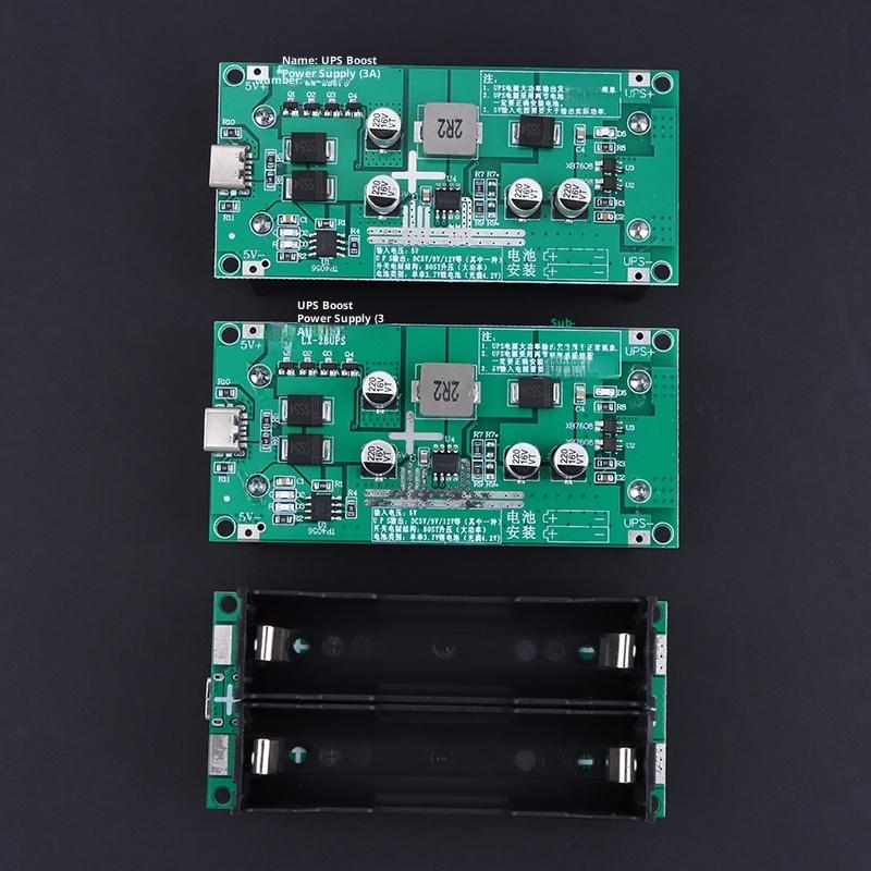 3A High-Power Ups 18650 Lithium Battery Boost Charging 5V/12V Simultaneous Charging And Discharging Power Supply Module
