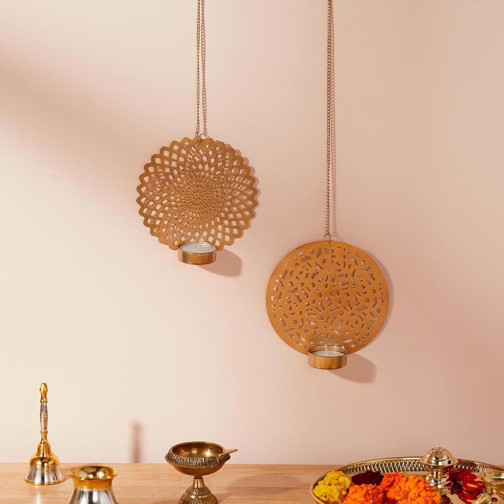 Designer Teelichthalter | Kerzenständer für Heimdekoration & zum Verschenken (2er Set)