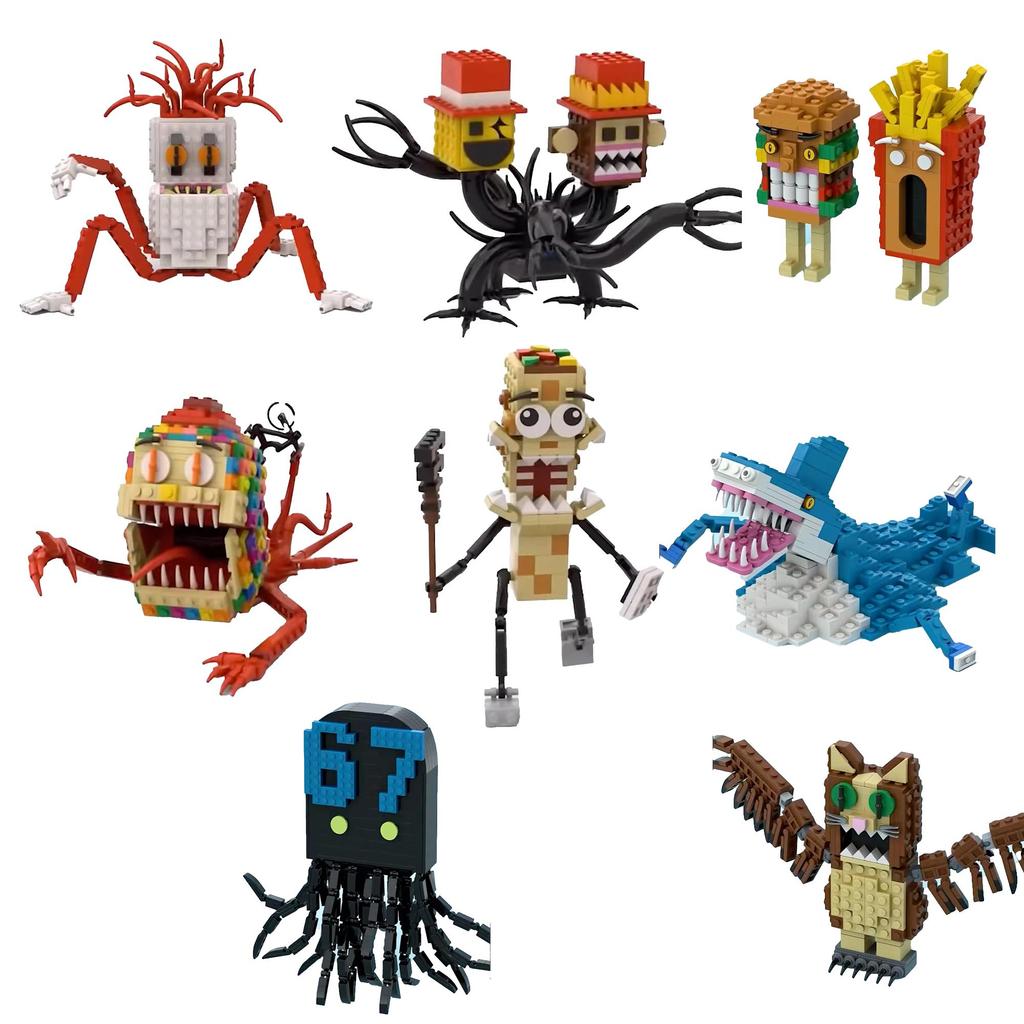 New Horror Game Character Building Blocks Set Monster Figures Bricks Toys for Kids and Fans Unique Collectible Gifts