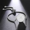 Vintage Wealth Protection Secret Charm Bracelet Seal of Solomon Fortune Amulet Jewelry Stainless Steel Accessories Gift