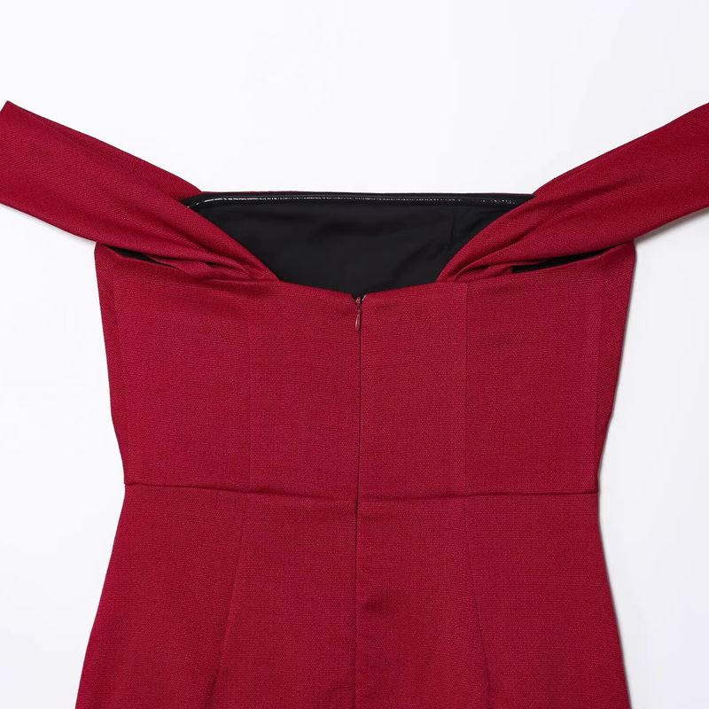 Araltay New Arrival Fashion Style Women's Clothing Fashion All-Match Drop-Shoulder Sleeve off-Shoulder Mini Dress 8634303