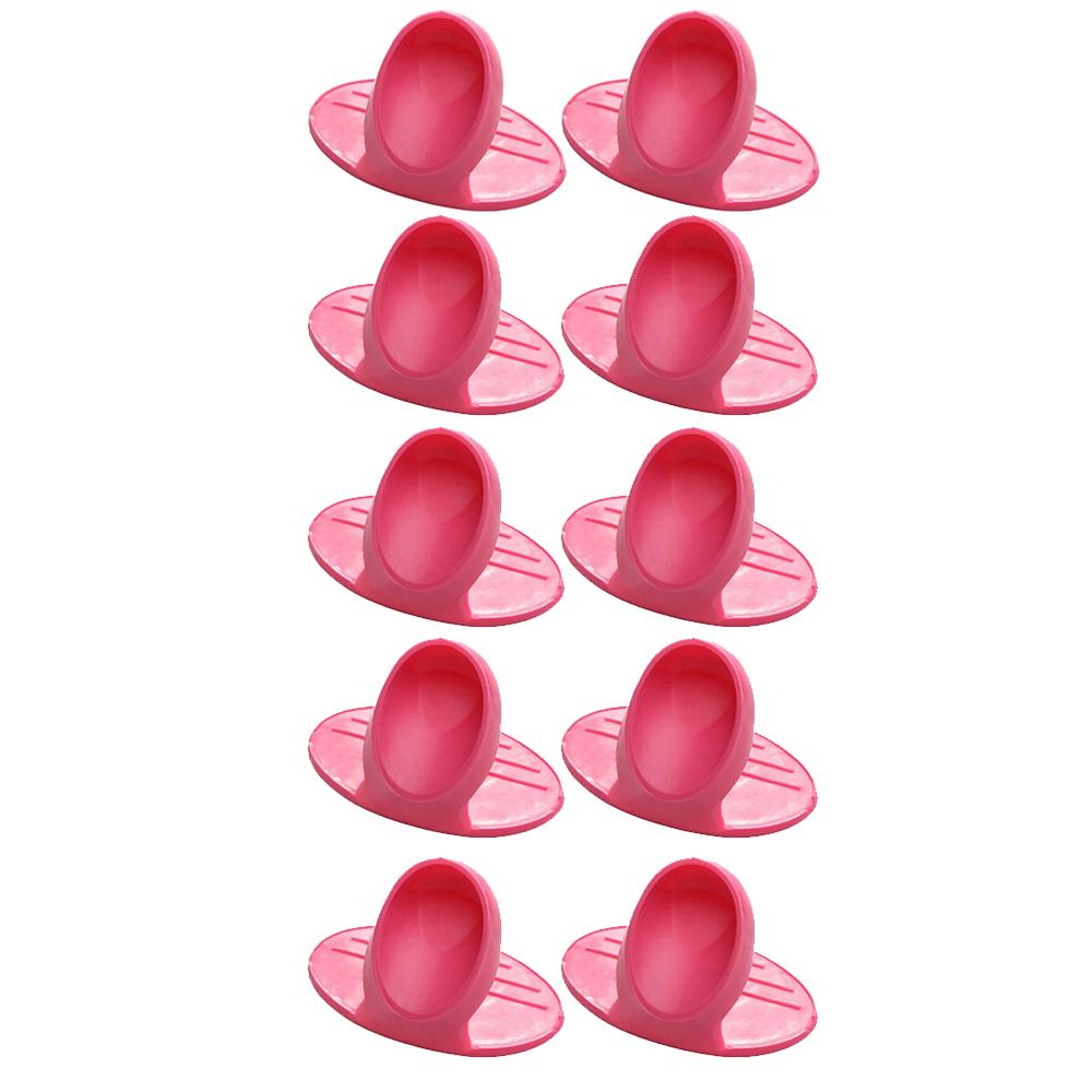 10pcs Kitchen Dishes Silicone Oven Heat Insulated Finger Glove Microwave Oven Silicone Non-slip Holder Kitchen Accessories