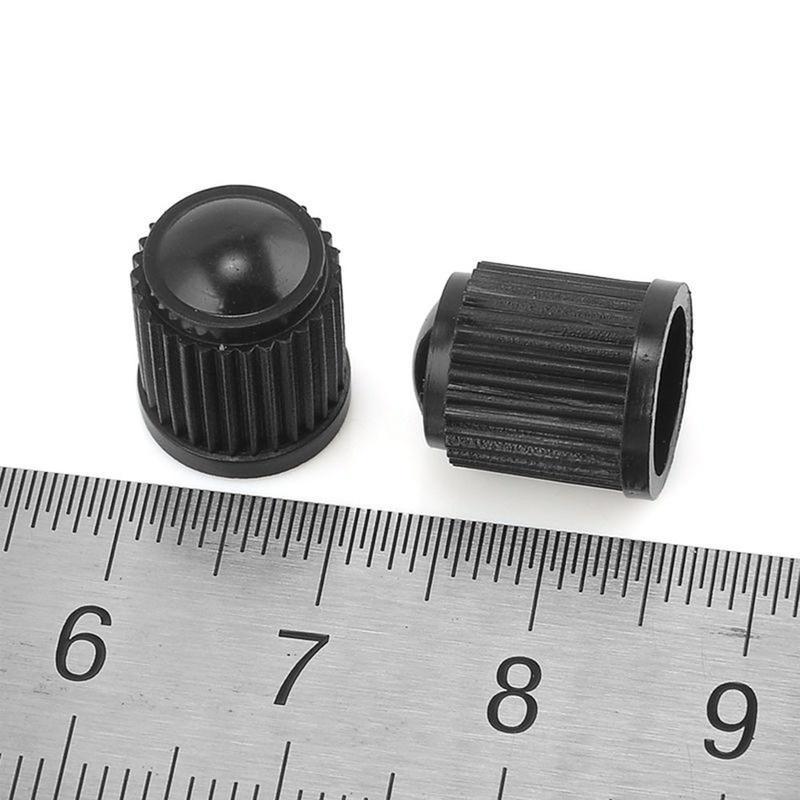 

Auto Car Bike Motorcycle Truck Wheel Tire Valve Stem Caps 100Pcs Black Plastic Durable Protection for Nipple Exterior Parts
