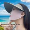 Women's Summer Ice Silk Sun Protection Scarf Mask - Breathable, Thin, Ear-Hanging Design