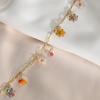 20pcs Stainless Steel Multicolor Flower Crystal Beads ABS Pearl For Jewelry Making DIY Handmade Necklace Bracelet Accessories