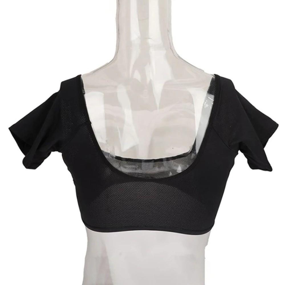 Washable T-shirt Shape Sweat Pads Reusable Breathable Armpit Care Pads Anti-slip Ultra-thin Underarm Sweat Pads Women Use