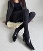 5colors Vertical Striped Tights Lolita JK Style Women Retro Knitted Leggings Thermal Slimming Pantyhose Trendy Stocking Leggings