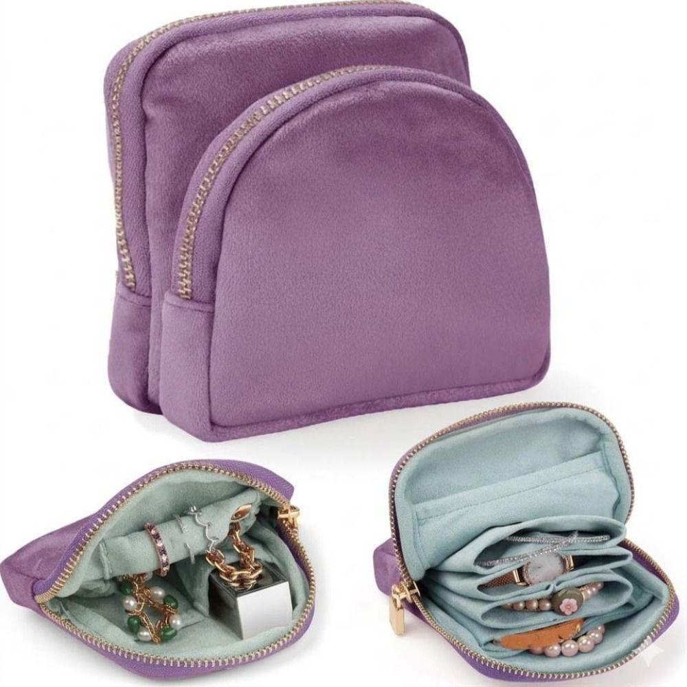 Magnetic Detachable Magnetic Jewelry Case Soft Velvet Detachable Velvet Pouch Daily Commuting