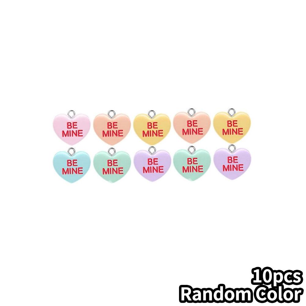 

10/20/30 шт. День святого Валентина Конфетное Сердце Подвеска Любовь Смола Ожерелье Сердце Изготовление Ювелирных Изделий DIY Браслет Серьги Мастерство Аксессуары 10pcs