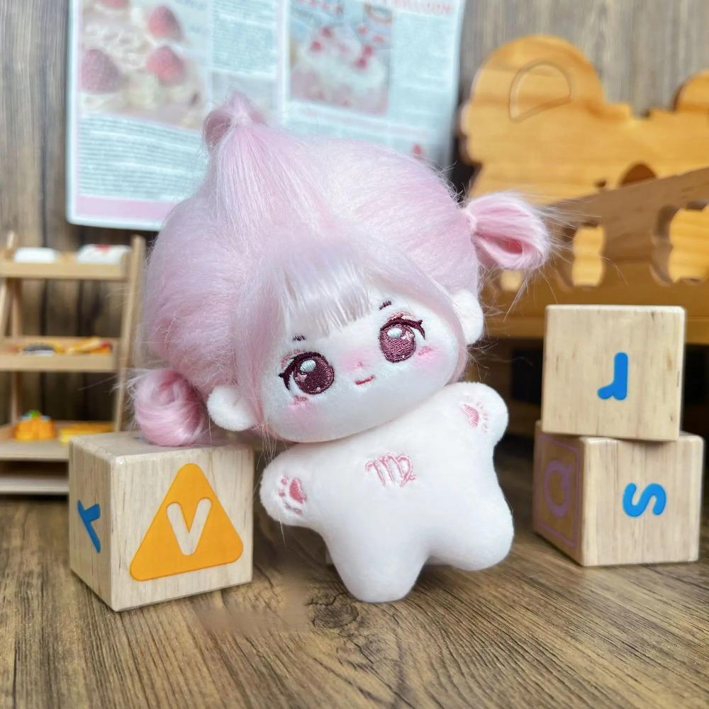 10cm Mini Kawaii Plush Cotton Doll Idol Starfish Body Stuffed Gemini Constellation Dolls Anime Figure Toys Fans Collection Gifts