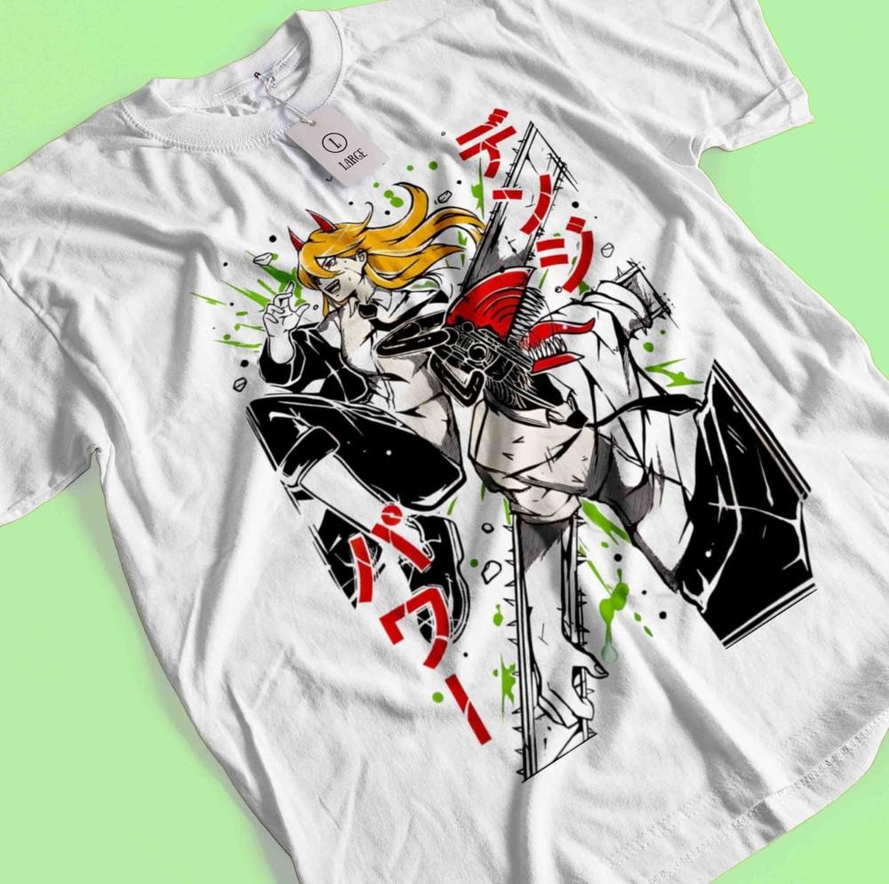 

Человек-бензопила Макима Футболка Аса Аки Аниме Дэнджи Футболка Пауэр Футболка Все размеры L