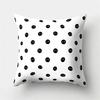 White Black Geometric Cushion Cover x Pillowcase Sofa  Decor  Polyester Home