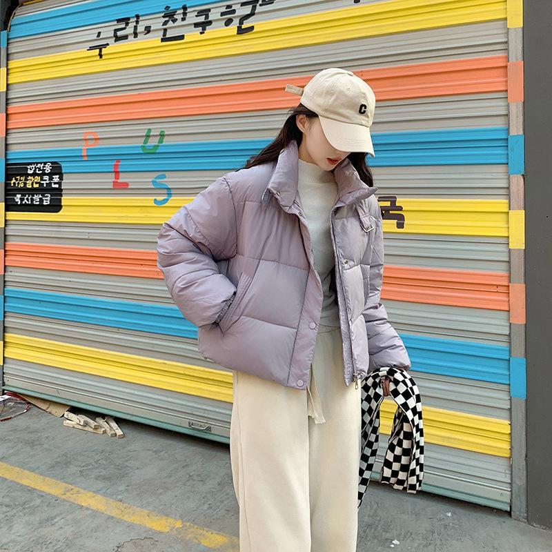 

Короткая хлопковая куртка женская зима 2025 новая корейская версия свободный студенческий костюм «хлеб» утолщенная хлопковая куртка XL