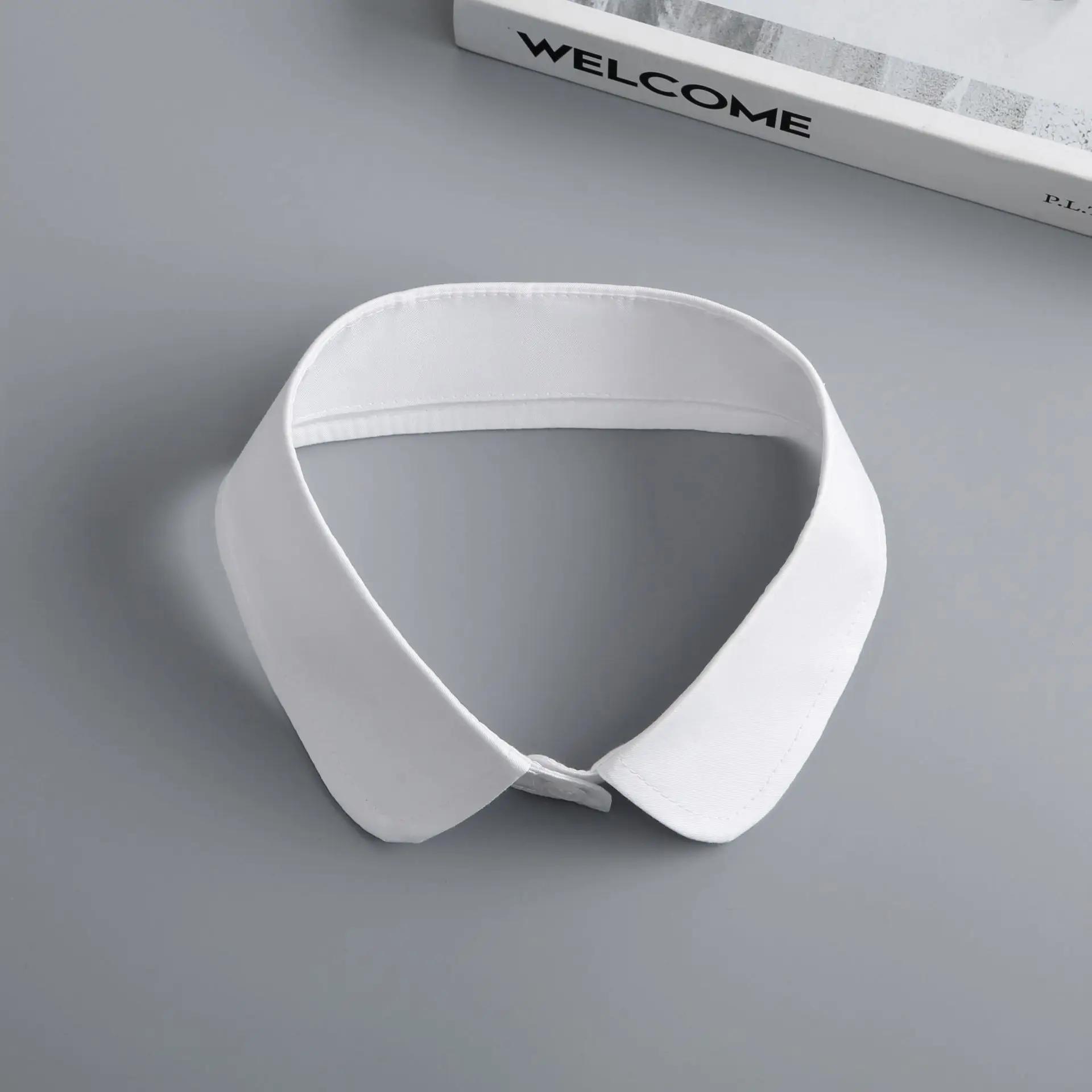 

White Lapel Shirt Fake Collar Half Shirt Blouse for Women Men Shirt Detachable Solid Color Collar Sweater Fuax Cols