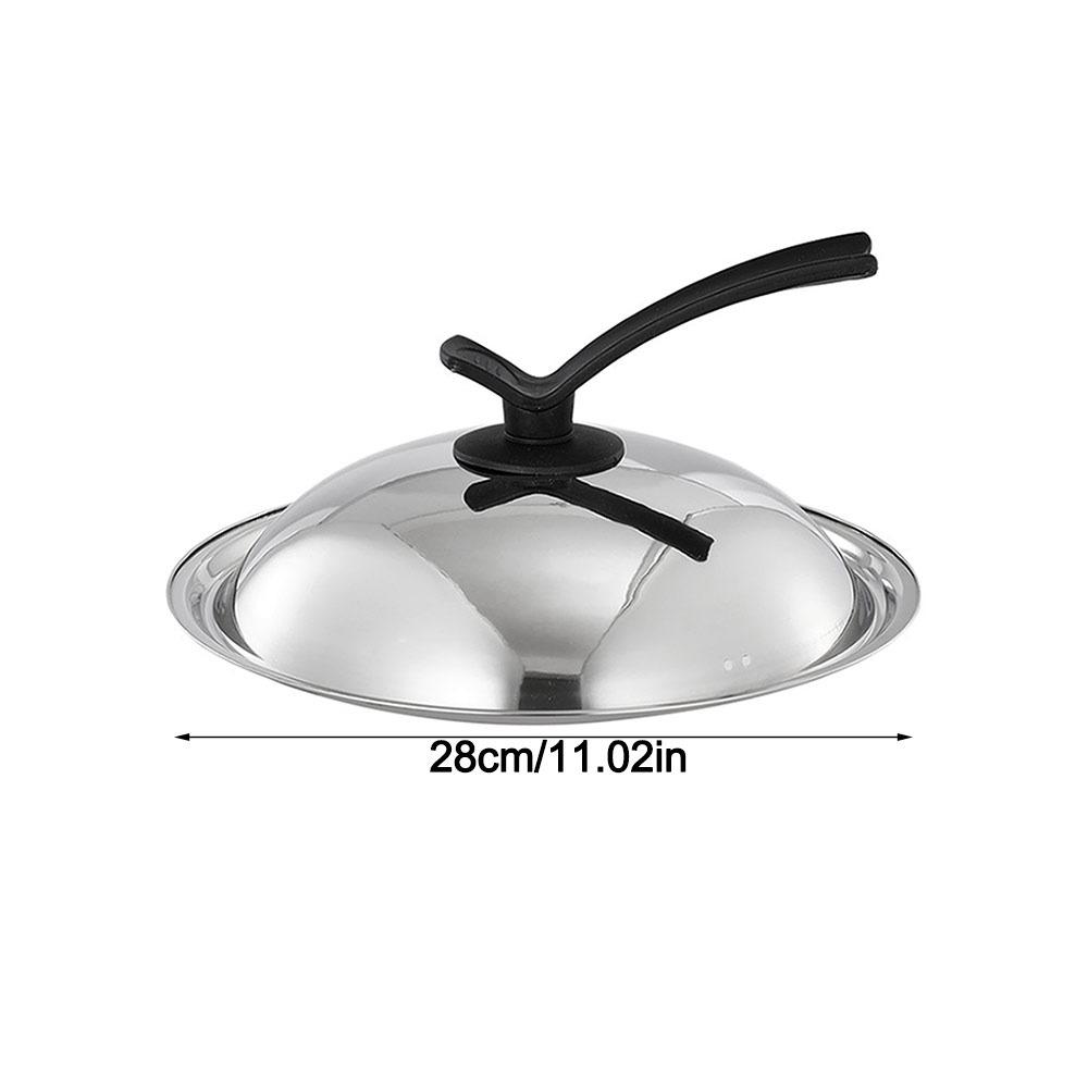 

28-42cm Frying Pan Cover Stainless Steel Kitchen Food Lid Bowl Cover Restaurant Kitchenware 28cm