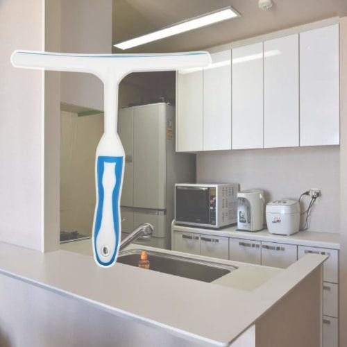 Setokaya Silicone Glass Squeegee, Water-Draining Wiper, T-Shaped Squeegee for Cleaning Car Glass, Windows, Baths, and Bathrooms (GSQ-02)