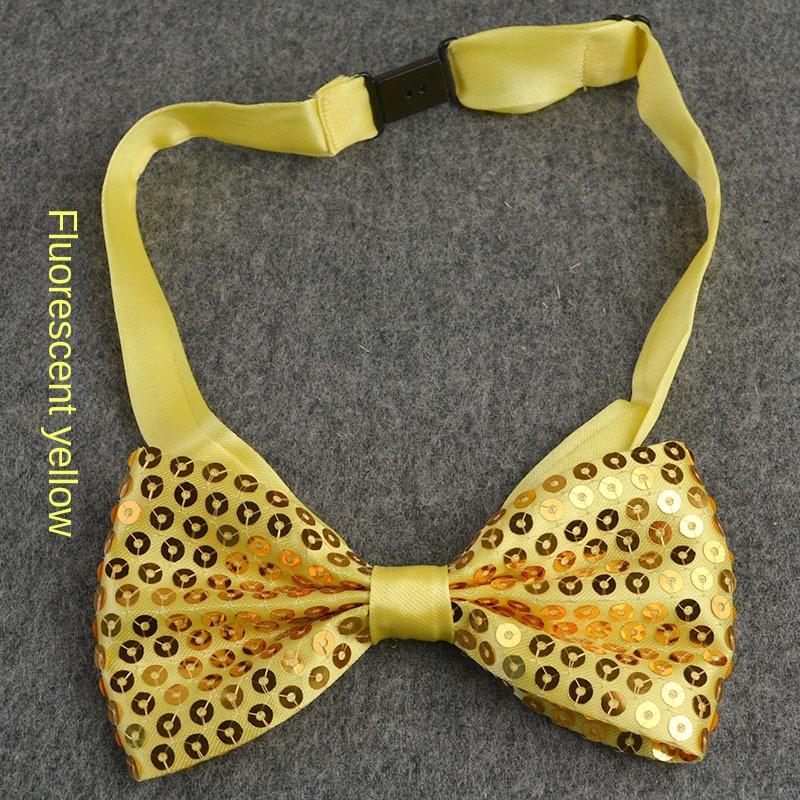

Sequin Solid Color Bow Decoration Children s Stage Performance Graduation Photo Bow Tie plastic