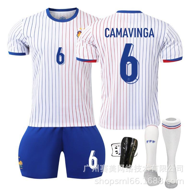 Europacup Uit Nr. 10 Mbappe 8 Meni 7 Grizmangiru Voetbalshirt Set