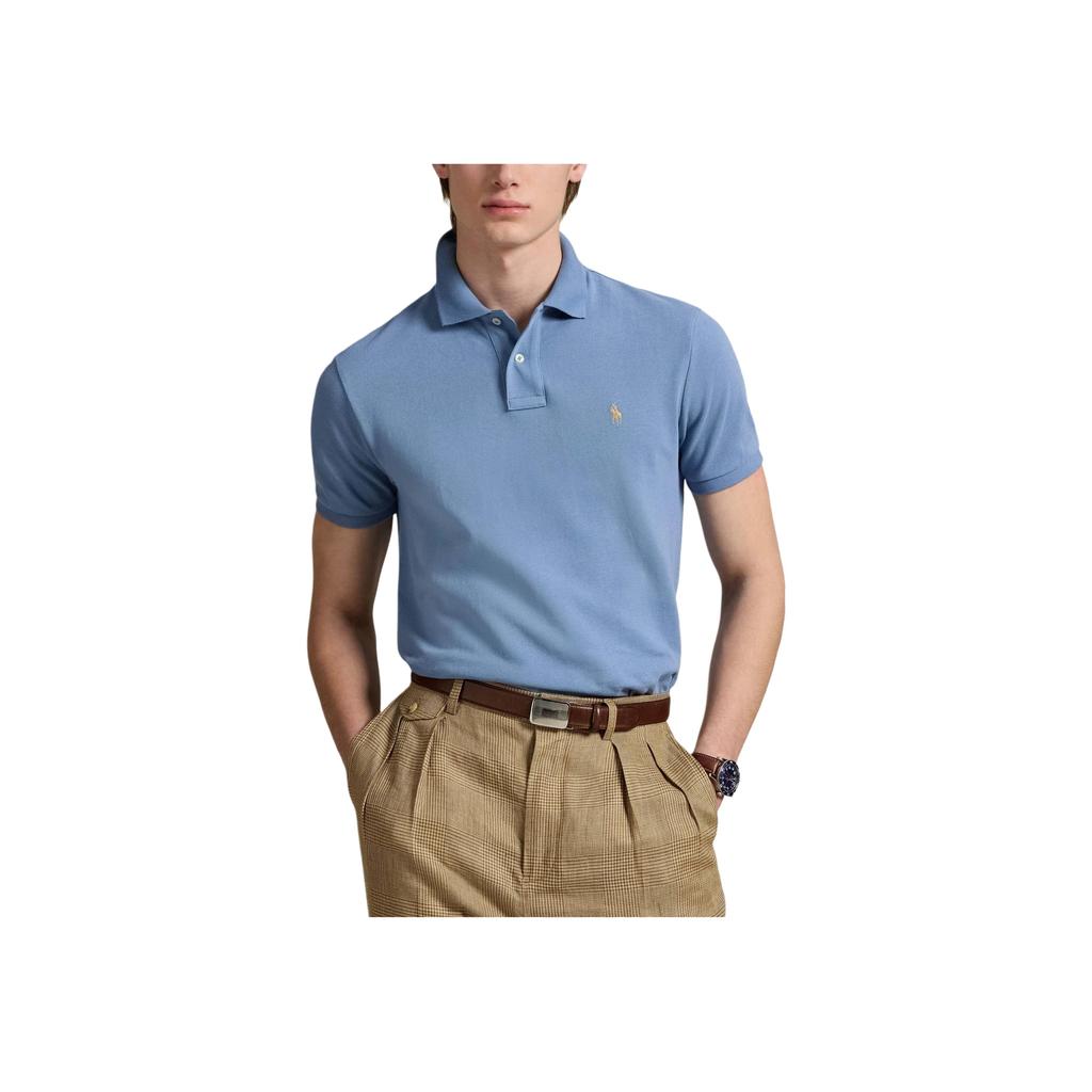 Polo Ralph Lauren Logo Embroidered Slim Fit Polo Shirt Men tops 710680784-430