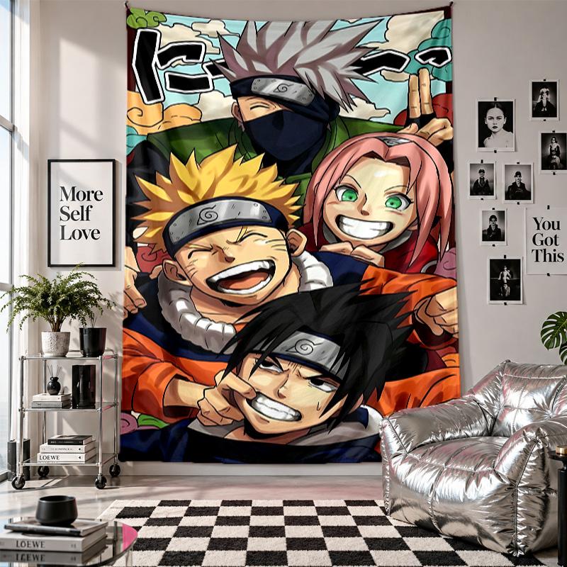 Wall TapestryNaruto Art Hanging Cloth Decorative Background Cover for Room Decoration