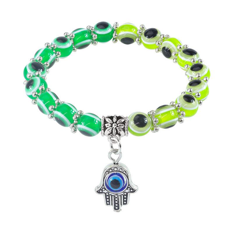 Evil Eye Crystal Beaded Adjustable Bracelet for Boys & Girls