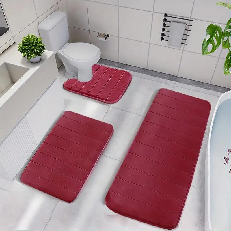 Coral Velvet Bathroom Mat Toilet Kitchen Drying Pad Anti-skid Bathtub Foot Mat Bath Floor Mat Absorbent Sink Pad Entrance Rug