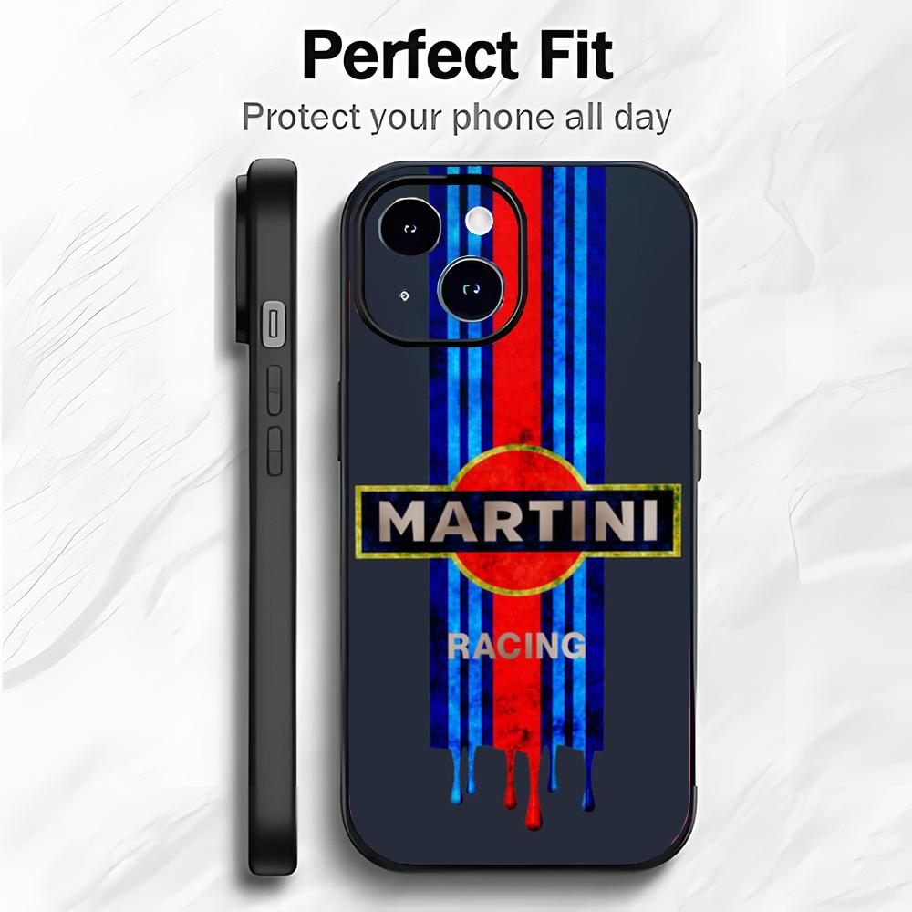Motorsport Sponsor M-Martini Racing Phone Case Phone Case Soft Packaging Lightweight For iPhone17 16 15 14 13ProMax