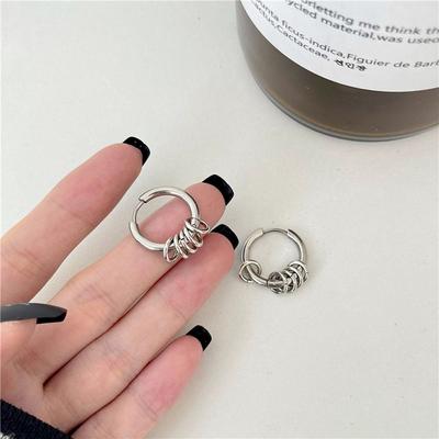 Steel Pendent Hiphop For Men Ear Jewelry Women Hoop Earrings Stud Earrings Korean Dangle Earrings