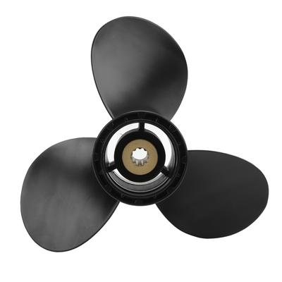 3 klingen Boot Motor Propeller 10 Splines Zähne Rechts Rotation 10in Pitch Ersatz für SUZUKI