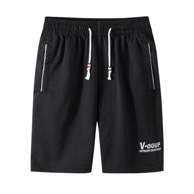 Yoghurt Heren Sportshorts Plus Size Vijf Sneldrogende Shorts Losse Casual Strandshorts L zwart