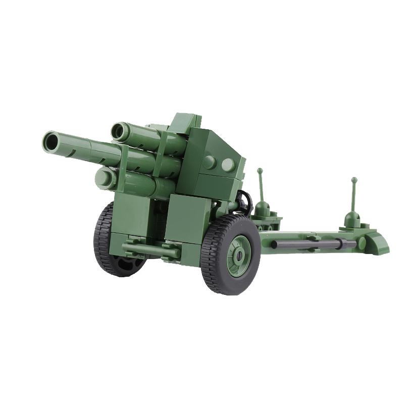 MOC Militär SWAT Waffe WW2 Spielzeugpistole Sandsackkanone Bausteine Ziegel Spielzeug für Kinder Kinder Geschenke DIY Spielzeug Militär