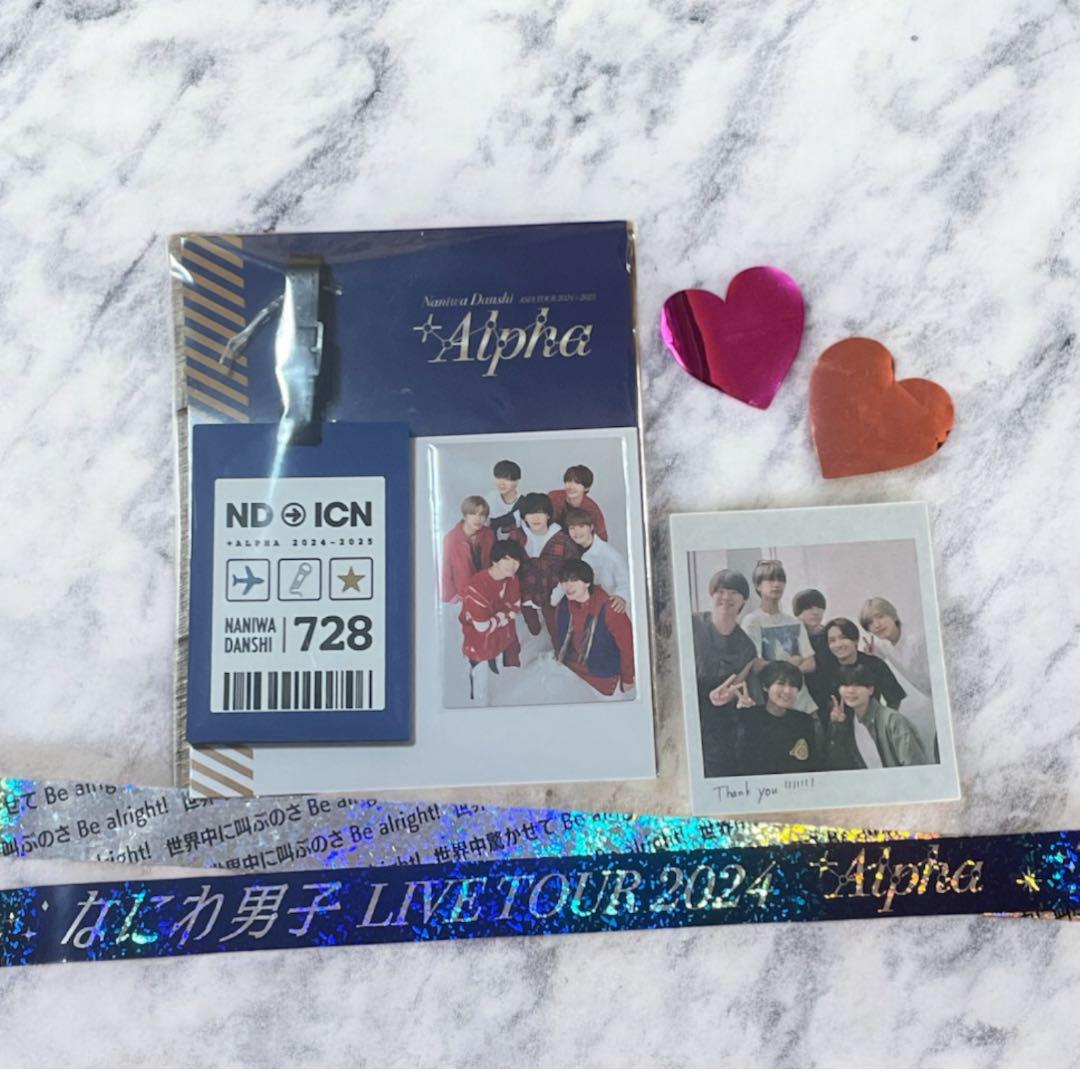 

[USED] Naniwa Danshi Asia Tour + Alpha Luggage Tag Seoul, Korea Silver Tape Falling Item