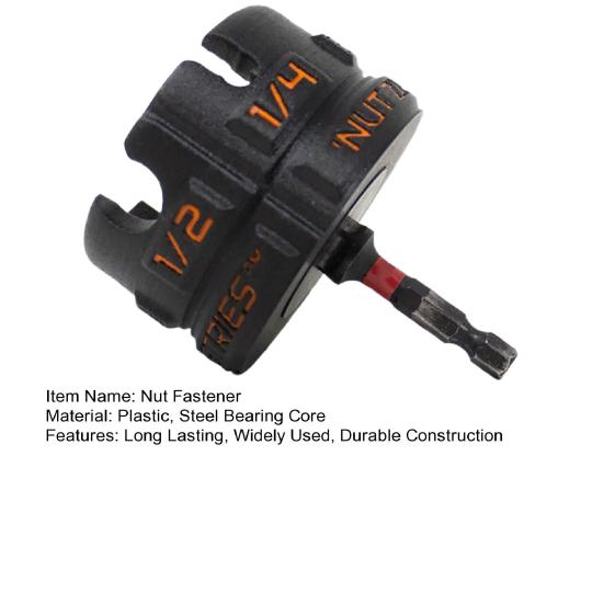 1/2Pcs Threaded Rod Nut Fastener Tool Durable Construction Widely Used Universal Ergonomic Nut Fastening Device Drill Attachment